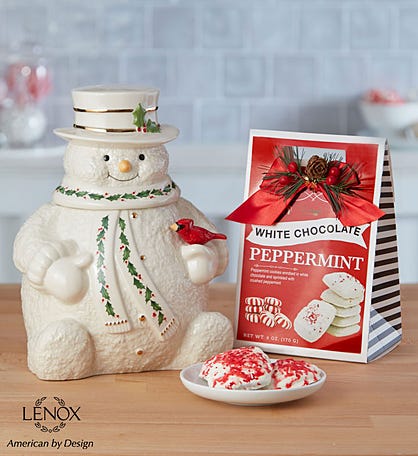 Lenox® Happy Holiday Snowman Cookie Jar